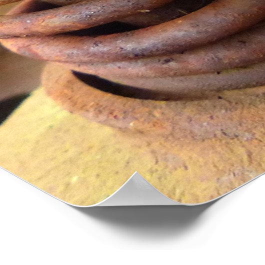 Rusty Motor Block Poster (Ecke)