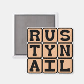 Rusty Nail, Cocktail Magnet (Vorderseite/Rückseite)