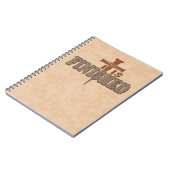 Rusty Nails Cross of Christ Christlich Design Notizblock (Linke Seite)