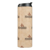 Rusty Nails Cross of Christ Christlich Design Thermosbecher (Nach links gedreht)
