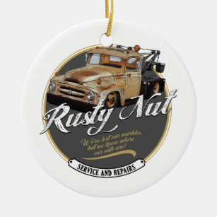 Rusty Nut Towing Keramik Ornament