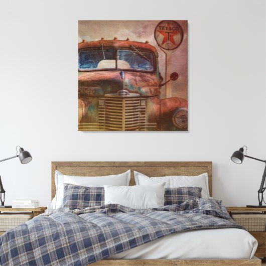 Rusty Old Antique Car Leinwanddruck (Insitu (Schlafzimmer))