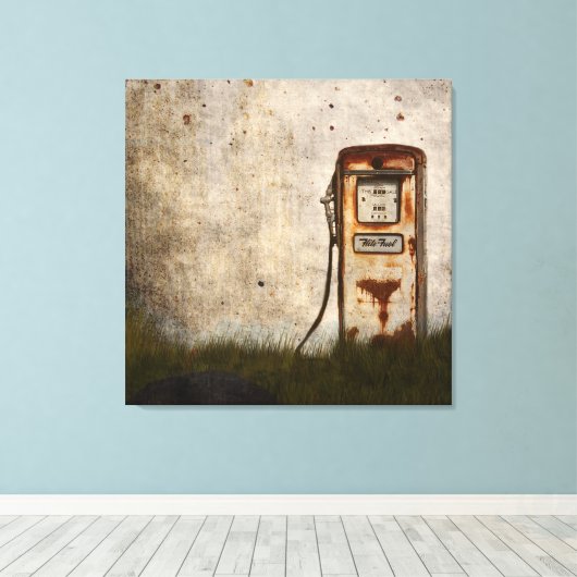 Rusty Old Antique Car Leinwanddruck (Insitu (Holzboden))