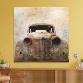 Rusty Old Antique Car Leinwanddruck (Insitu (Wohnzimmer))