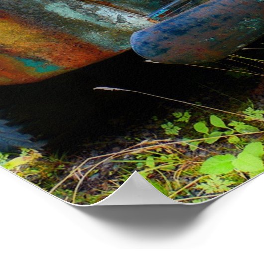 Rusty Old Antique Truck Poster (Ecke)