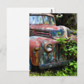 Rusty Old Antique Truck Postkarte (Vorne/Hinten)
