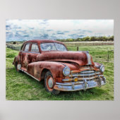 Rusty Old Automobile Car Poster (Vorne)