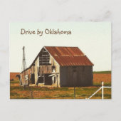 Rusty Old Barn in Oklahoma Postcard Postkarte (Vorderseite)