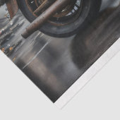 Rusty old bike v1 postapocallyptic Tissue paper Seidenpapier (Ausschnitt)