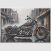 Rusty old bike v1 postapocallyptic Tissue paper Seidenpapier (Vorderseite)