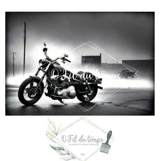 Rusty old bike v5 postapocallyptic Tissue paper Seidenpapier