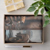 Rusty old car no3 postapocallyptic Tissue paper Seidenpapier (Geschenk)