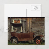 Rusty Old Car - Vintag Postkarte (Vorne/Hinten)