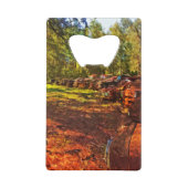 Rusty Old Cars und LKW Abstrakter Impressionismus Geldkarten Flaschenöffner (Vorderseite)