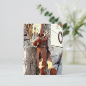 Rusty Old Chain and Tools Postkarte (Stehend Vorderseite)