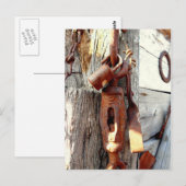 Rusty Old Chain and Tools Postkarte (Vorne/Hinten)