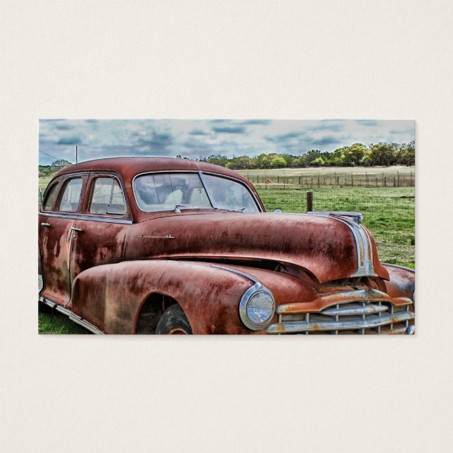 Rusty Old Classic Car Vintag Automobil (Vorderseite)