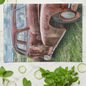 Rusty Old Classic Car Vintag Automobil Handtuch (Gefaltet)