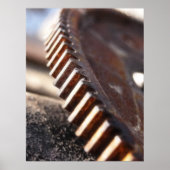 Rusty Old Cog Wheel Poster (Vorne)