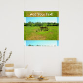 Rusty Old Farm Equipment Poster (Küche)