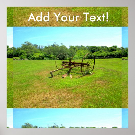 Rusty Old Farm Equipment Poster (Vorne)