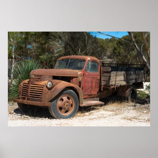 Rusty Old LKW Poster (Vorne)