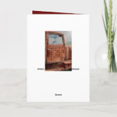 Rusty Old Truck Masculine Geburtstagkarte Karte (Rückseite)