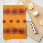 Rusty Orange Gemustert Geschirrtuch (Viertel Falte)