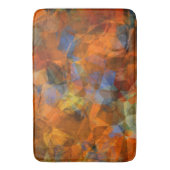 Rusty Orange Modernes Abstraktes Design Badematte (Vorderseite Vertikal)