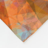Rusty Orange Modernes Abstraktes Design Fleecedecke (Ecke)