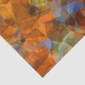 Rusty Orange Modernes Abstraktes Design Seidenpapier (Ausschnitt)