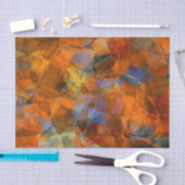 Rusty Orange Modernes Abstraktes Design Seidenpapier (Handwerk)