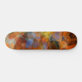 Rusty Orange Modernes Abstraktes Design Skateboard (Horizontal)