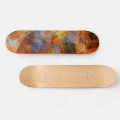 Rusty Orange Modernes Abstraktes Design Skateboard (Horizontal)