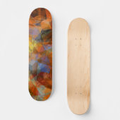 Rusty Orange Modernes Abstraktes Design Skateboard (Vorderseite)