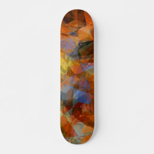 Rusty Orange Modernes Abstraktes Design Skateboard