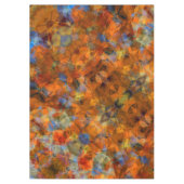Rusty Orange Modernes Abstraktes Design Tischdecke (Vorderseite)