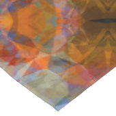 Rusty Orange Modernes Abstraktes Design Tischdecke (Schrägansicht)