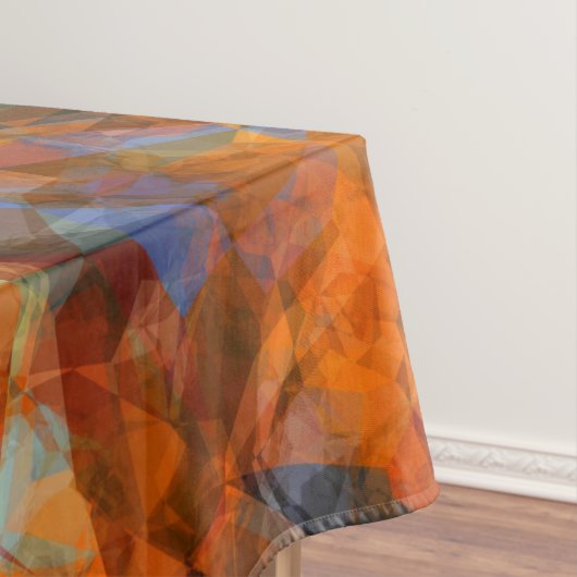 Rusty Orange Modernes Abstraktes Design Tischdecke (Beispiel)
