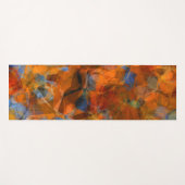 Rusty Orange Modernes Abstraktes Design Yogamatte (Vorderseite (Horizontal))