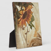 Rusty Orange Sunflowers Fotoplatte (Seite)