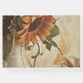 Rusty Orange Sunflowers Gästebuch (Rückseite)