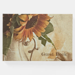 Rusty Orange Sunflowers Gästebuch