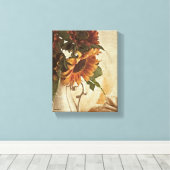Rusty Orange Sunflowers Leinwanddruck (Insitu (Holzboden))