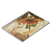 Rusty Orange Sunflowers Notizblock (Linke Seite)