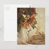 Rusty Orange Sunflowers Postkarte (Vorne/Hinten)