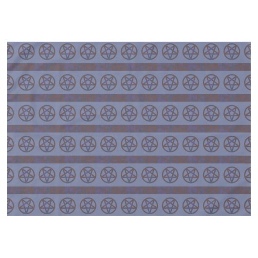 Rusty Pentagram Blue Tischdecke (Vorderseite (Horizontal))