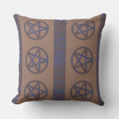 Rusty Pentagram Brown Kissen (Vorderseite)