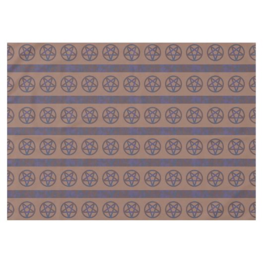 Rusty Pentagram Brown Tischdecke (Vorderseite (Horizontal))