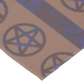 Rusty Pentagram Brown Tischdecke (Schrägansicht)